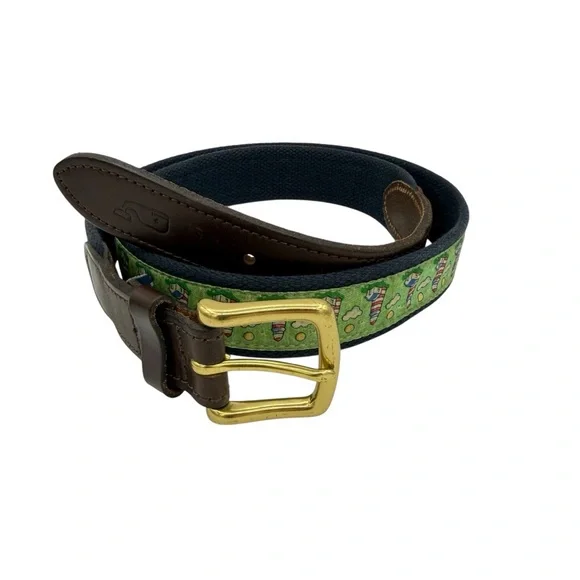Vineyard Vines Lighthouse Belt 38 Green - Picture 14 of 15